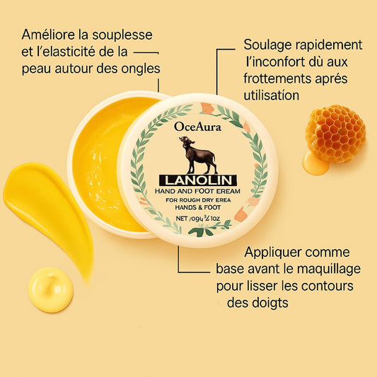 Crème hydratante pour les mains et les pieds OcAura